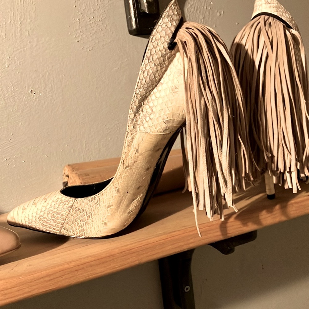 Just for life fringe heels